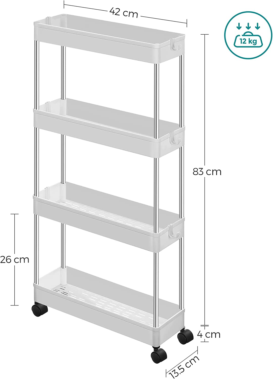 4-Tier Slide Out Storage