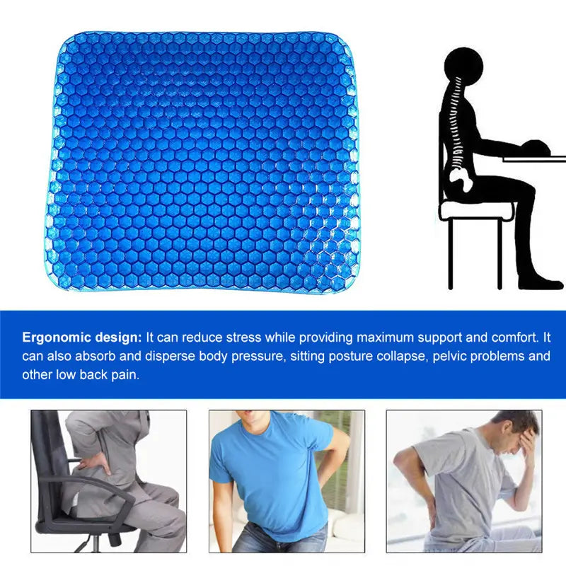 Egg Sitter Seat Cushion | Honeycomb Design Absorbs Pressure Points (Pack of 2)