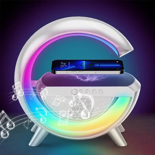 G-type wireless charger, LED Bluetooth Wireless Speaker with RGB Night Lamp