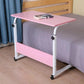 Laptop Table Desk Adjustable Height Sofa Bed Side Rolling Desk, Mobile Laptop Cart Portable Tray Table for Home Office