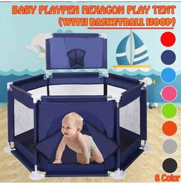 Baby Playpen Fence with basketball hoop