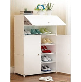 6-Tier Plastic Portable Shoe Rack