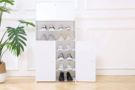 6-Tier Plastic Portable Shoe Rack