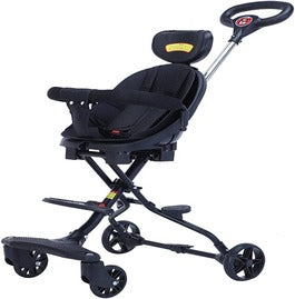 Baby Stroller, Foldable Four-wheeled