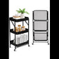 3 Tier Rolling Storage Cart with Wheels